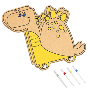 Zephyr Creative Factory - Art-O-Wheels - Roll into The World of Dinosaurs, Art and Craft Kit, Mess Free, Coloring & Painting Kit, Acrylic Painting for Girls and Boys Age 5+ Years
