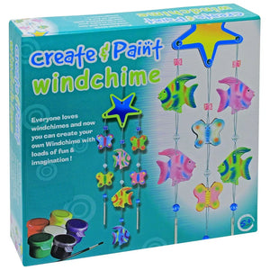 FizBiz Create & Paint Windchime, Create Your own windchimes Art & Craft Kit for Kids 5+ Years