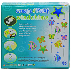 FizBiz Create & Paint Windchime, Create Your own windchimes Art & Craft Kit for Kids 5+ Years