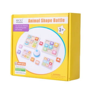 2025 Wholesale Educational Animal Shape Building Blocks Battle Game for Kids Boy Girl Baby Toy