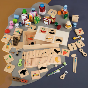 2025 Educational Toy Set for 2-7 Years Old Early Childhood Wooden Box Shadow Matching Shape Toy