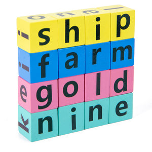 Hot Sale 4 Person Kids Early Educational Toys Against Spell the Word for Children Learning Wooden Toys Montessori Education Toy