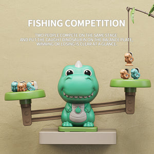 Samtoy Dinosaur Fishing Toys New Arrival Kids Interactive Toys Plastic Libra Game Electric Balance Fishing