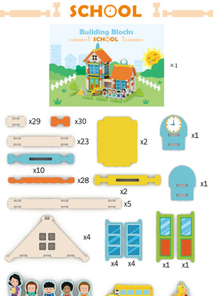 CE CPC Children's Educational Wooden DIY Mortise and Tenon Structure Building Blocks Game for Children's Educational Development