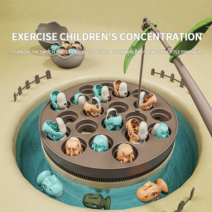 Samtoy Dinosaur Fishing Toys New Arrival Kids Interactive Toys Plastic Libra Game Electric Balance Fishing