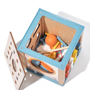 2024 New Products Wooden Multi-Functional Intelligence Busy Board Box Toys Montessori Early Educational Toys for Kids Boys Girls