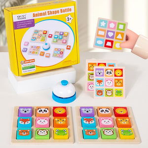 2025 Wholesale Educational Animal Shape Building Blocks Battle Game for Kids Boy Girl Baby Toy