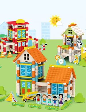 CE CPC Children's Educational Wooden DIY Mortise and Tenon Structure Building Blocks Game for Children's Educational Development