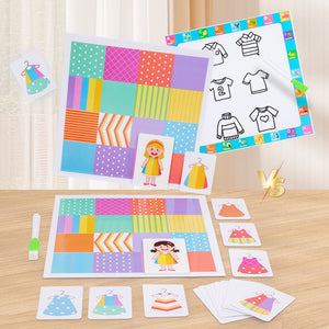 2025 Wholesale Factory Dress up Battle Game Role Play Change Cloth Game Hand Eye Coordination Pretend Play Dress up Toys Kids