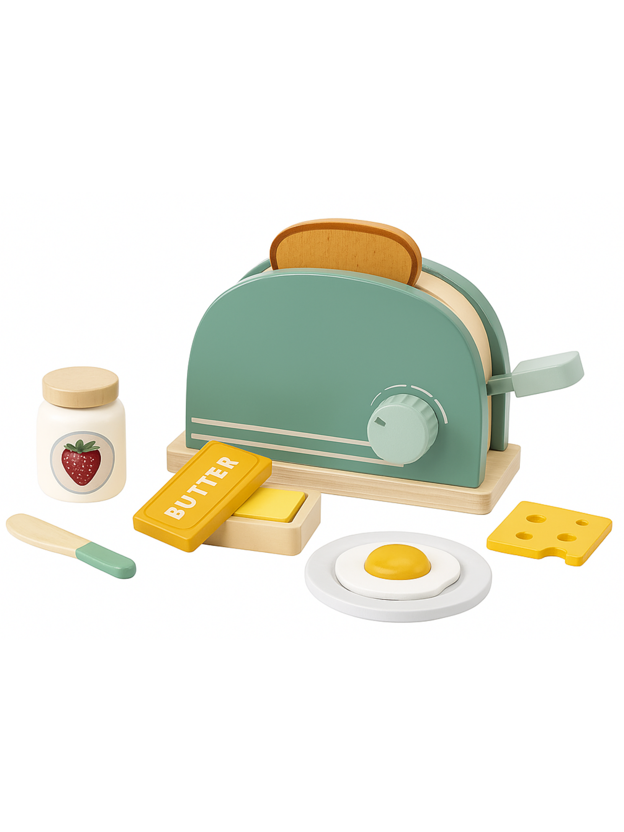 Little Chef’s Wooden Toaster Set