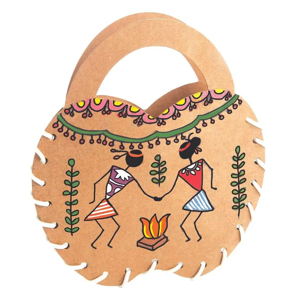 JAPSI Warli Art Painting Kit | Indian Art Forms Art and Craft DIY Kit | Ancient Indian Tribal Art Kit | Madhubani, Warli, Lippan, Mandala Arts | Great Learning Activity for Kids & Girls