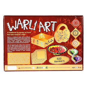 JAPSI Warli Art Painting Kit | Indian Art Forms Art and Craft DIY Kit | Ancient Indian Tribal Art Kit | Madhubani, Warli, Lippan, Mandala Arts | Great Learning Activity for Kids & Girls