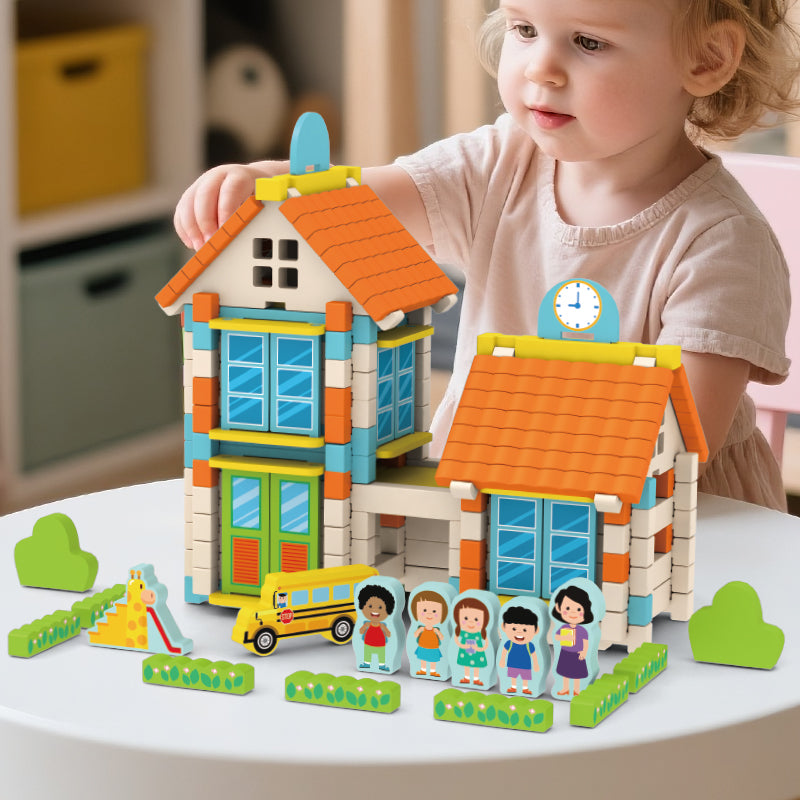 CE CPC Children's Educational Wooden DIY Mortise and Tenon Structure Building Blocks Game for Children's Educational Development