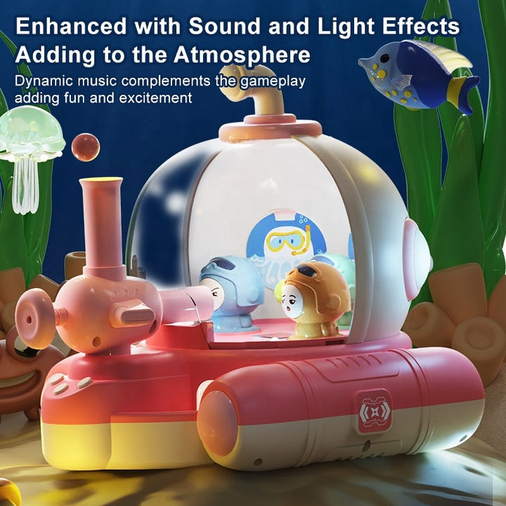 Children Toys Mini Pachinko Machine Catapult Marble Puzzle Shooting Board Game Sea Boat Shape Pinball Machine