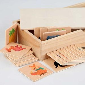 2025 Educational Toy Set for 2-7 Years Old Early Childhood Wooden Box Shadow Matching Shape Toy