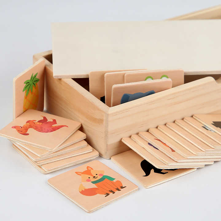 2025 Educational Toy Set for 2-7 Years Old Early Childhood Wooden Box Shadow Matching Shape Toy