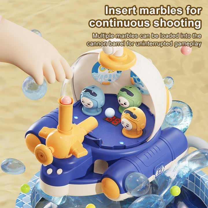 Children Toys Mini Pachinko Machine Catapult Marble Puzzle Shooting Board Game Sea Boat Shape Pinball Machine