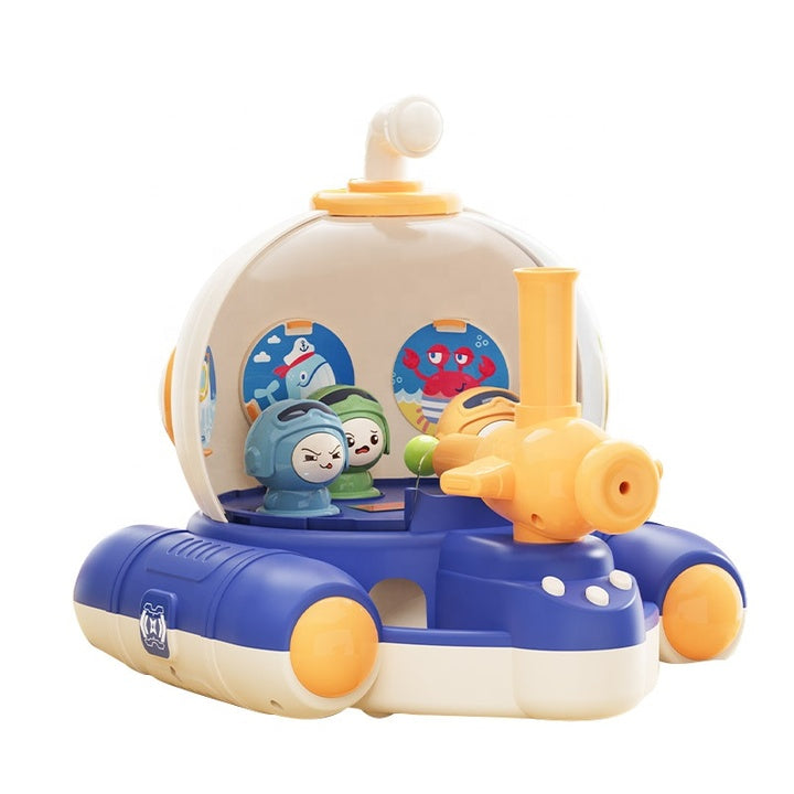 Children Toys Mini Pachinko Machine Catapult Marble Puzzle Shooting Board Game Sea Boat Shape Pinball Machine