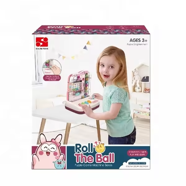 Interactive Automatic Manual Operation Rolling the Ball Machine Montessori Toy Matching Puzzle Board Game Developmental Toys